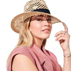 Faïna- Fedora W GG Ribbon Hat