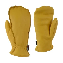 Men's Doubled Deer Leather Mittens