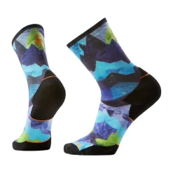 Trail Run Targeted Cushion Print Crew Socks