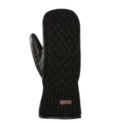 Women's Ariana Knit and Leather Mittens