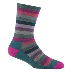 Women's Mystic Stripe Crew Lightweight Lifestyle Socks