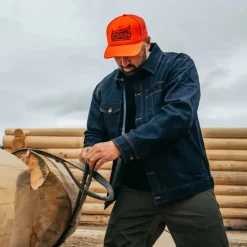 Wood Log Foam Trucker Hat
